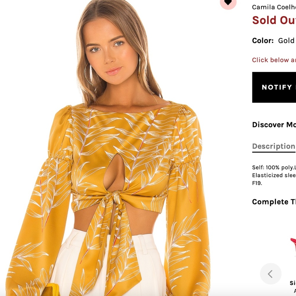 Marcia Top  Camila Coelho